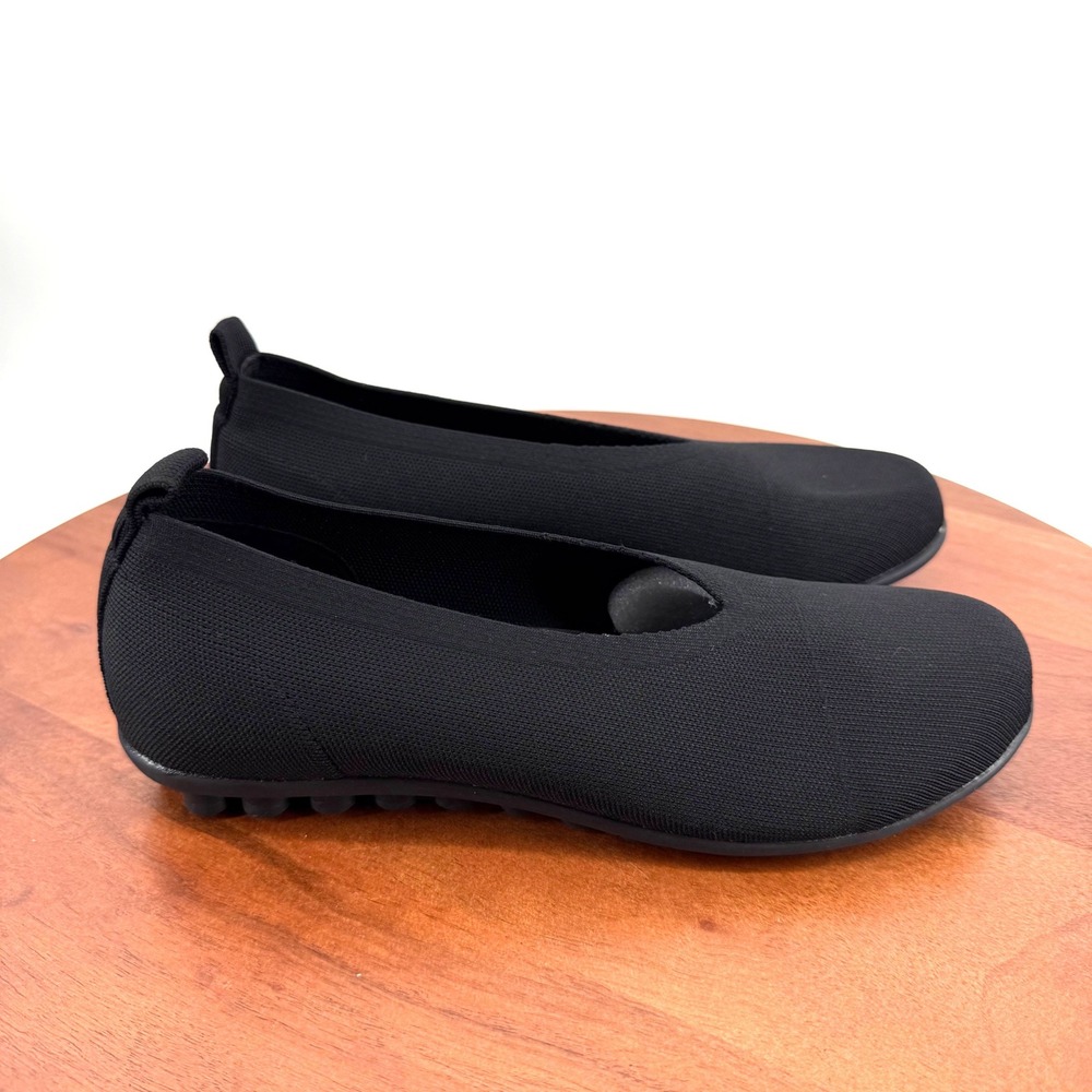 Bernie Mev Shira Flats Womens Black Stretch Knit Memory Foam Comfort EU 38/US 7